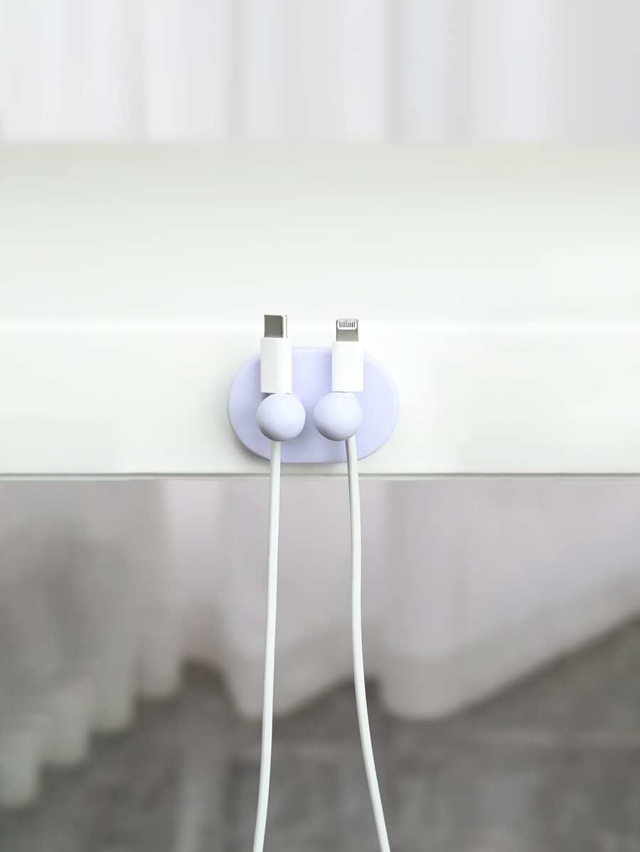 1入組素色插頭掛鉤 - 紫色 - 查看 1