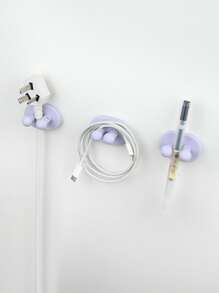 1入組素色插頭掛鉤 - 紫色 - 查看 3