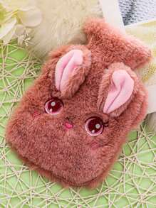 1 pièce Bouillotte design lapin duveteux de couleur aléatoire - Multicolore - Voir 2