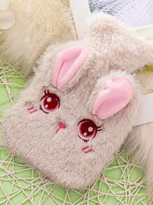 1 pièce Bouillotte design lapin duveteux de couleur aléatoire - Multicolore - Voir 4