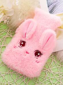 1 pièce Bouillotte design lapin duveteux de couleur aléatoire - Multicolore - Voir 5