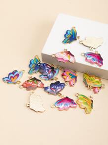 16pcs Butterfly DIY Pendant - Multicolor - View 2