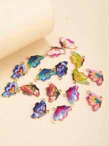 16pcs Butterfly DIY Pendant - Multicolor - View 3