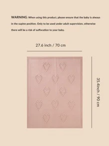 Chăn quấn họa tiết trái tim cho bé - Hồng - Xem 4