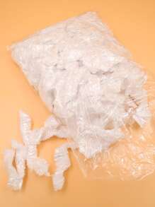 100 piezas Gorro de ducha desechable de plástico, gorro de ducha para teñir el cabello, gorro de salón de belleza de plástico