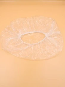 100 piezas Gorro de ducha desechable de plástico, gorro de ducha para teñir el cabello, gorro de salón de belleza de plástico