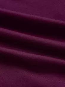 Solid Mermaid Hem Lounge Dress, Long Dress