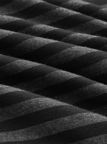 ROMWE 骷髅頭圖案條紋圖案POLO領T恤 - 彩色 - 查看 3