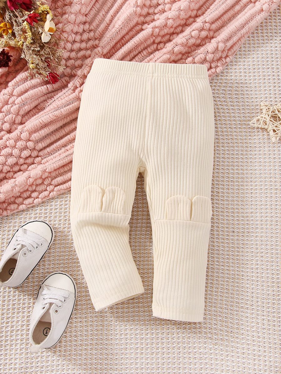 Baby Ruffle Trim Trousers - Apricot - View 1