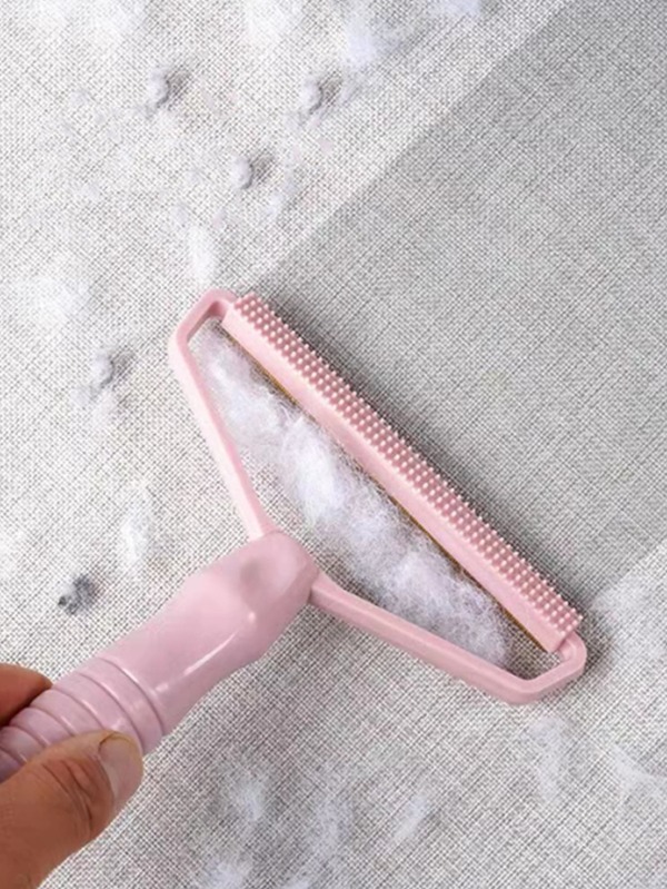 1入組便攜式多功能2合1棉絨刷寵物毛髮快速去除劑衣服毛球去除劑雙面完美棉絨去除劑