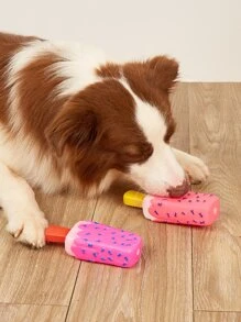 Đồ chơi âm thanh thú cưng hình kem - Nhiều màu - Xem 2