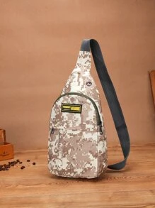 Niños Riñonera bandolera con patrón de camuflaje