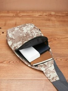 Niños Riñonera bandolera con patrón de camuflaje