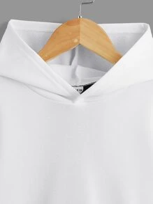 SHEIN Tween Boy Slogan Graphic Drop Shoulder Sweatshirt - White - View 3