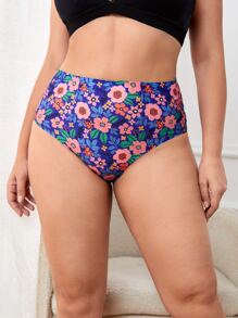 Plus Floral Print Panty - Multicolor - View 3