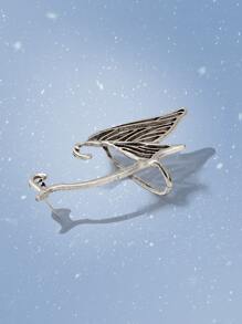 ROMWE Fairycore 1入組鏤空耳掛 - 銀色 - 查看 5