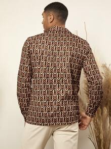 Manfinity RelaxMax Men Allover Print Shirt - Multicolor - View 9