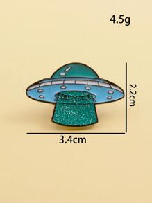 UFO Design Brooch - Multicolor - View 5
