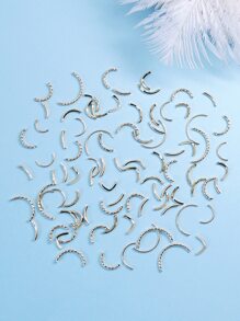 1pack 3D Nail Art Decoration - Gold - View 2