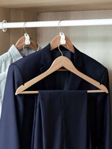 Thick & Fashionable Closet Organizer Cascading Hangers, Space-Saving Clothing Storage Racks With Clips, Household Items - White - View 9