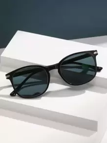 偏光太阳镜，复古方形框架塑料时尚经典款式，适合户外运动、骑行、旅行、海滩、驾驶、钓鱼、防紫外线时尚遮阳优雅装扮家庭出游旅行度假假期适合夏季海滩度假、户外、旅行 - 灰色 - 查看 3