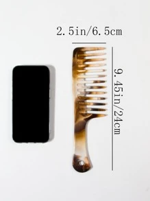 1 Large Wide-Tooth Detangling Comb And Hairdressing Comb Hair Brush,Hair Brush,Comb,Hair Tools,Hair Products And Accessories For Barber Salon Beauty Travel Essentials,Back To School,Travel Holiday Essentials,Hair Accessories For Women - Multicolor - View 3