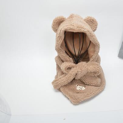 Cartoon Ear Decor Fuzzy Hat
