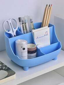 1pc Multifunction Pen Holder - Blue - View 5