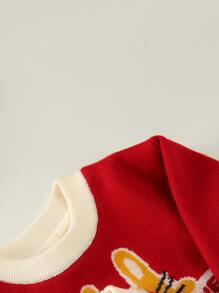 Niñas Jersey con patrón de dibujos animados