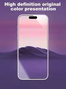 1 件白色防偷窥夜光苹果钢化玻璃屏幕保护膜，适用于 14 6.1 英寸、13、13 Pro 6.1、15、15 Pro Max、16、16 Pro、16 Pro Max、17、17 Pro、17 Pro Max、AIR - 白色 - 查看 3