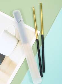 1雙雙色筷子和1入組收納盒