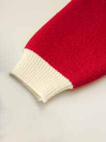 Toddler Boys Cartoon Pattern Jumper - Red - View 3