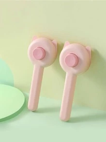 1pc Cartoon Graphic Pet Hair Comb - Pink - View 2