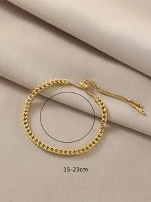 Chuỗi đeo tay tối giản - Vàng - Xem 4