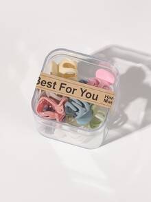 10pcs Minimalist Hair Claw - Multicolor - View 2