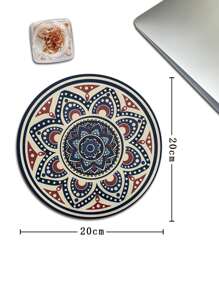 Alfombrilla de ratón con estampado de mándala - Multicolor - Ver 3