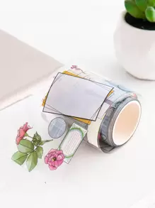 1 cái băng hình hoa văn Washi - Nhiều màu - Xem 1