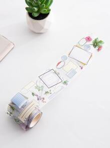 1 cái băng hình hoa văn Washi - Nhiều màu - Xem 2