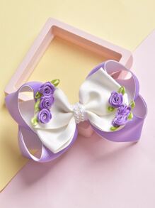 1中大童帶泡泡花蝴蝶結髮夾