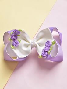 1中大童帶泡泡花蝴蝶結髮夾