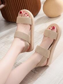 Dép bệt Nữ màu trơn Kỳ nghỉ - Màu Khaki - Xem 2