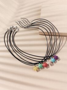 6入組龜吊墜項鍊 - 彩色 - 查看 2