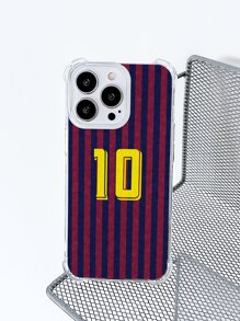 Jersey Striped Print Phone Case Compatible With IPhone15/15Plus/15Pro/15Promax - Multicolor - View 5