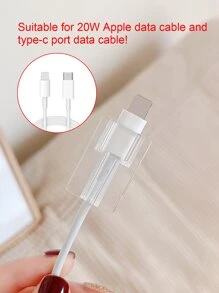 2 miếng bảo vệ cáp dữ liệu rõ ràng - Trong sáng - Xem 3