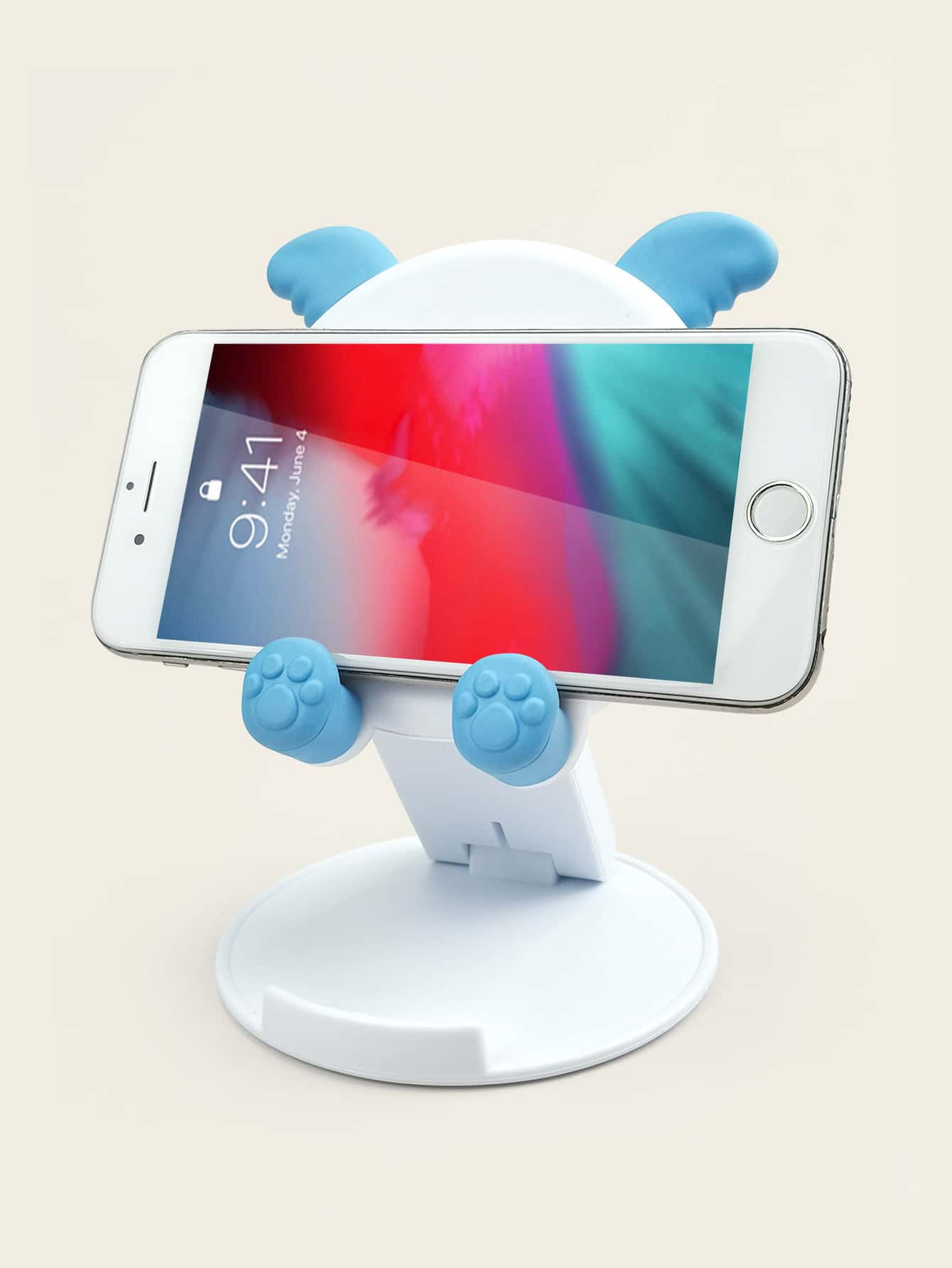 1 pieza Soporte de móvil de escritorio koala - Blanco - Ver 1