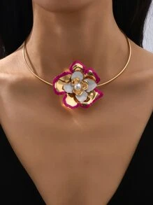 Choker trang trí hoa - Nhiều màu - Xem 2