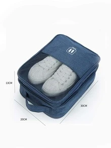 1 pieza Bolsa de almacenaje de zapatos portátil - Azul - Ver 4