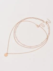 2 件多层珍珠项链（混合珍珠数量） - 玫瑰金 - 查看 2