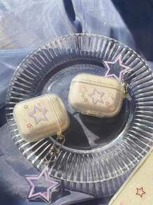 Starry Glitter Design Earbuds Protective Case Compatible With Apple Airpods 1/2/3/Pro/Pro2 For Gifts - Multicolor - View 1