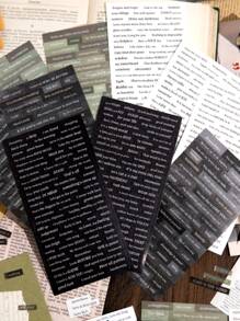 3入組字母圖案隨機貼紙